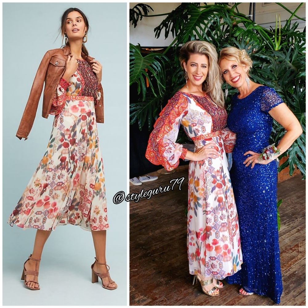 NWOT, Anthropologie, Alarie Ruffled Floral Dress